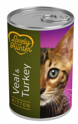 Lovely Hunter Kitten Veal & Turkey